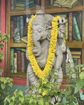 ganesha statue bookstore